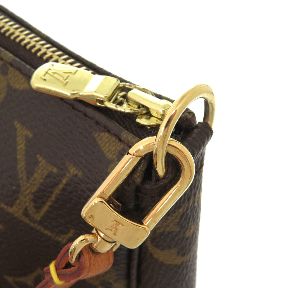 LOUIS VUITTON Pouch M51980 Monogram canvas Brown Monogram Pochette Accessories Women Used Authentic