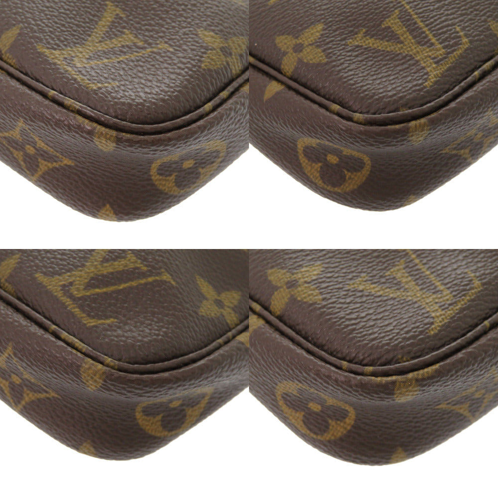 LOUIS VUITTON Pouch M51980 Monogram canvas Brown Monogram Pochette Accessories Women Used Authentic