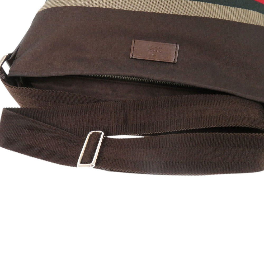 GUCCI Shoulder Bag 270410 Nylon, Leather Brown Diamante Sherry Line