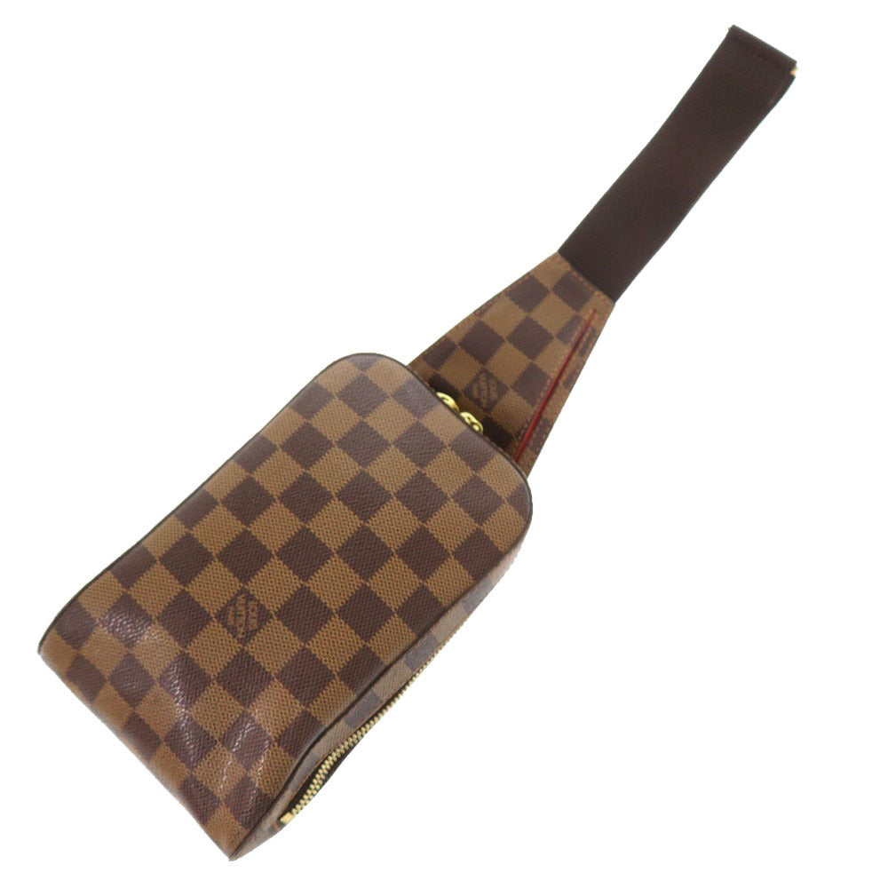 LOUIS VUITTON Sling bag N51994 Damier canvas Ebene Damier Geronimos mens Used Authentic