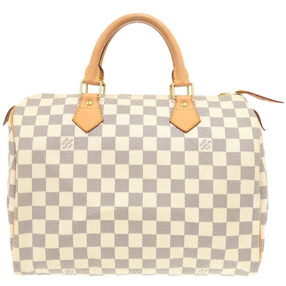 LOUIS VUITTON Handbag N41533 Damier Azur Canvas white Damier Azur Speedy 30 Women Used Authentic