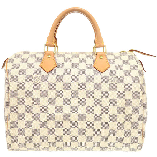 LOUIS VUITTON Handbag N41533 Damier Azur Canvas white Damier Azur Speedy 30 Women Used Authentic