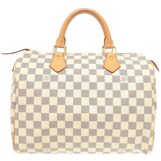 LOUIS VUITTON Handbag N41533 Damier Azur Canvas white Damier Azur Speedy 30 Women Used Authentic