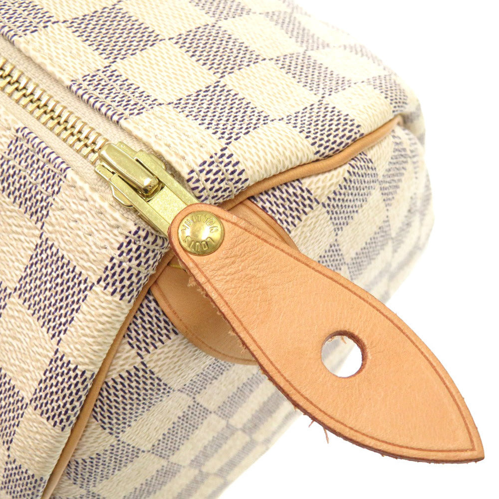 LOUIS VUITTON Handbag N41533 Damier Azur Canvas white Damier Azur Speedy 30 Women Used Authentic