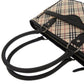 BURBERRY Handbag Canvas, Leather beige Nova Check Women Used Authentic