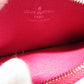 LOUIS VUITTON Coin case M60788 Epi Leather pink Epi Pochette Cle Tribal Mask unisex(Unisex) Used Authentic