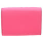 FENDI Tri-fold wallet 8M0395 leather pink Baguette Micro Zucca Women Used Authentic