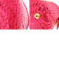 FENDI Handbag straw pink Basket bag vanity bag Women Used Authentic