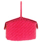 FENDI Handbag straw pink Basket bag vanity bag Women Used Authentic