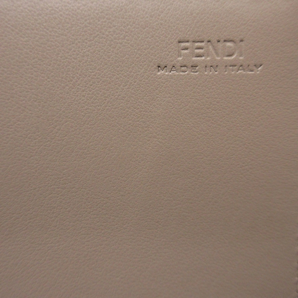 FENDI Long Wallet Purse 8M0251 leather pink Two fold By the way Women Used Authentic
