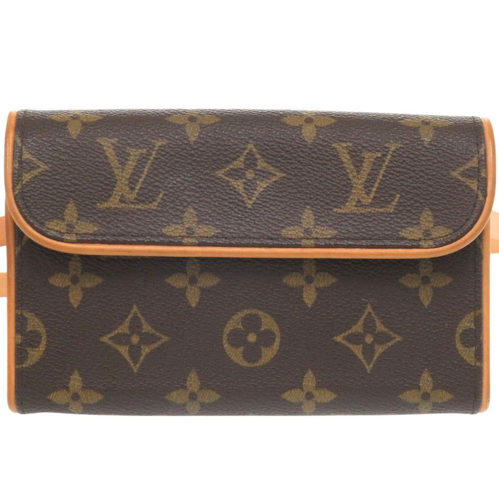 LOUIS VUITTON Waist bag M51855 Monogram canvas Brown Monogram Florentine XS Pochette Women XS Used Authentic