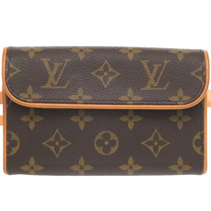 LOUIS VUITTON Waist bag M51855 Monogram canvas Brown Monogram Florentine XS Pochette Women XS Used Authentic