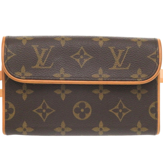 LOUIS VUITTON Waist bag M51855 Monogram canvas Brown Monogram Florentine XS Pochette Women XS Used Authentic