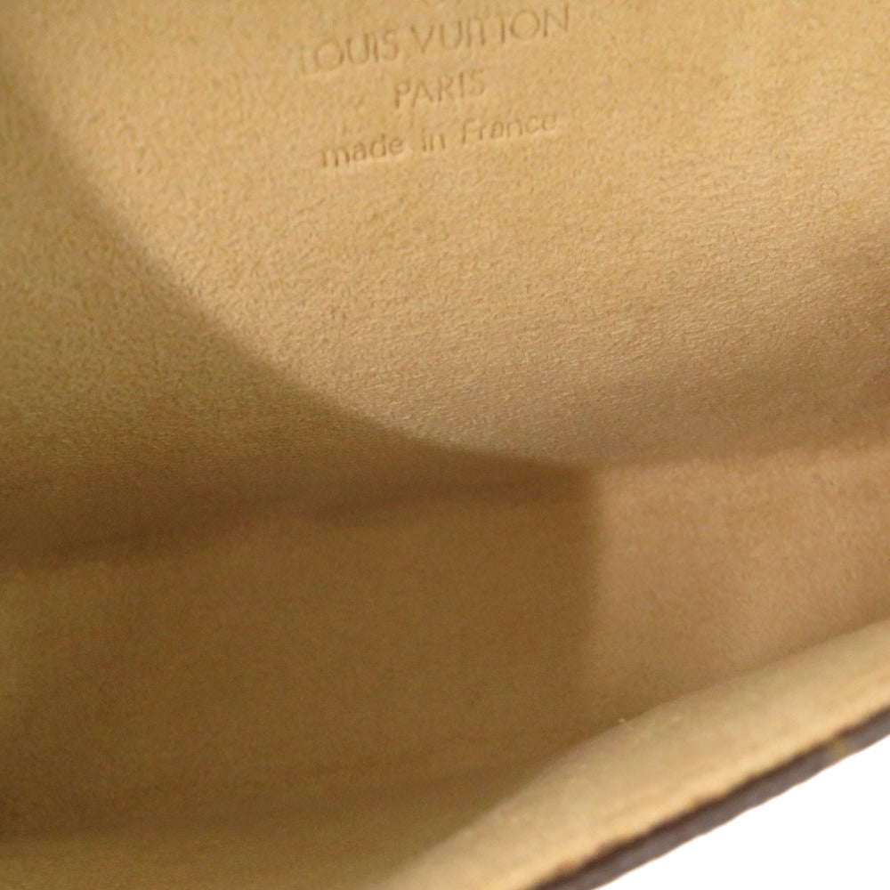 LOUIS VUITTON Waist bag M51855 Monogram canvas Brown Monogram Florentine XS Pochette Women XS Used Authentic