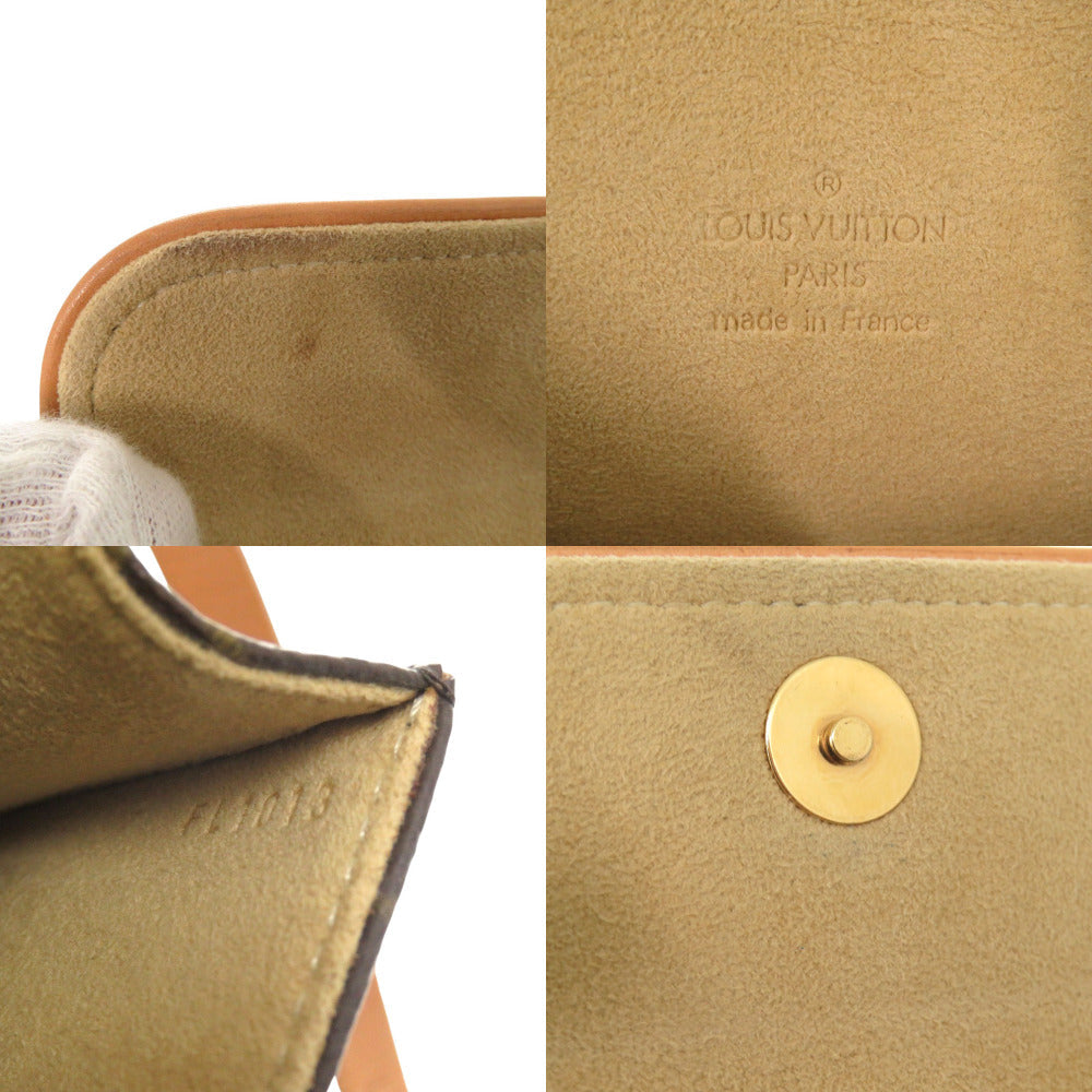 LOUIS VUITTON Waist bag M51855 Monogram canvas Brown Monogram Florentine XS Pochette Women XS Used Authentic