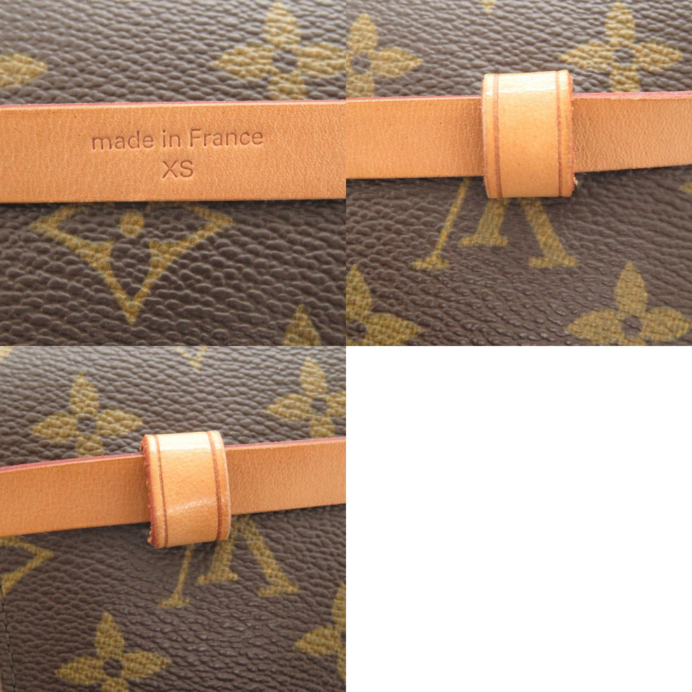 LOUIS VUITTON Waist bag M51855 Monogram canvas Brown Monogram Florentine XS Pochette Women XS Used Authentic