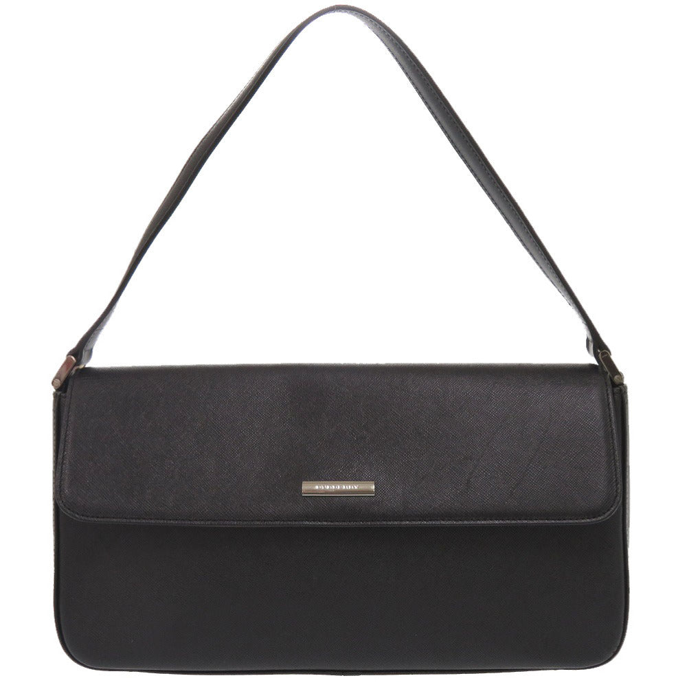 BURBERRY Shoulder Bag leather black With logo Nova Check