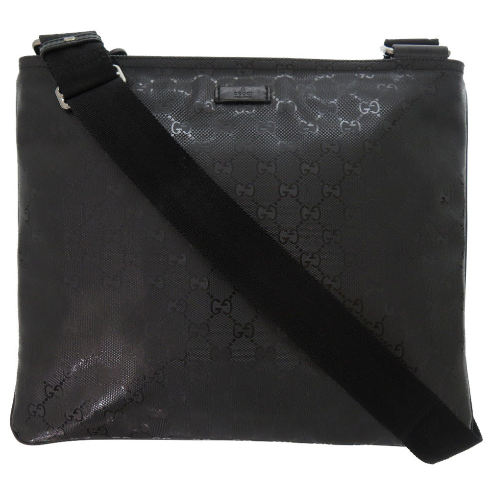 GUCCI Shoulder Bag Coated canvas, leather black Impreme Shoulder Bag mens Used Authentic