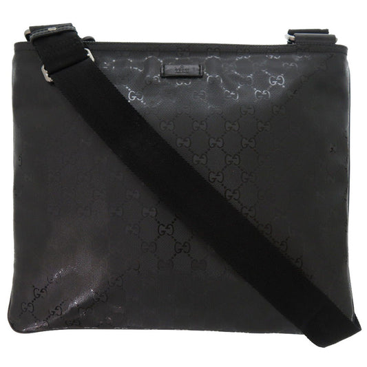 GUCCI Shoulder Bag Coated canvas, leather black Impreme Shoulder Bag mens Used Authentic