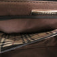 BURBERRY Handbag leather black Nova Check Women Used Authentic