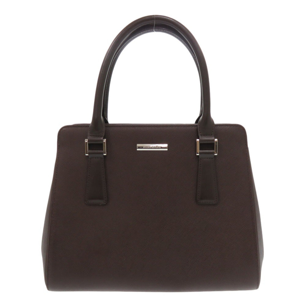 BURBERRY Tote Bag leather Brown Women Used Authentic
