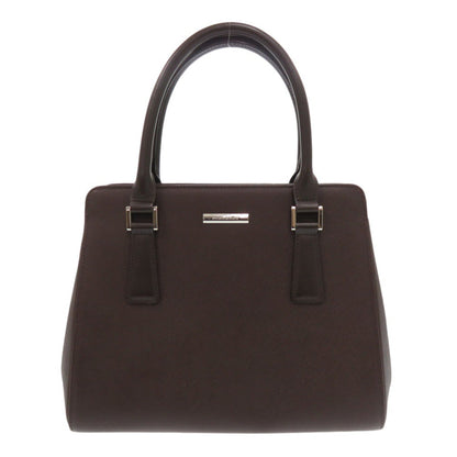 BURBERRY Tote Bag leather Brown Women Used Authentic