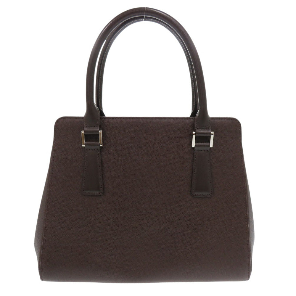 BURBERRY Tote Bag leather Brown Women Used Authentic