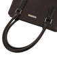 BURBERRY Tote Bag leather Brown Women Used Authentic