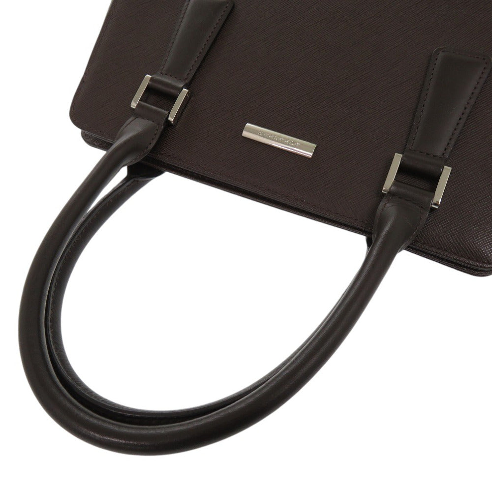 BURBERRY Tote Bag leather Brown Women Used Authentic