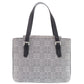 BURBERRY Handbag Canvas, Leather gray Women Used Authentic