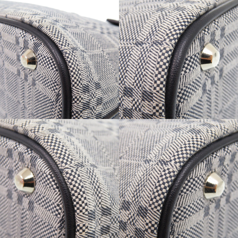 BURBERRY Handbag Canvas, Leather gray Women Used Authentic