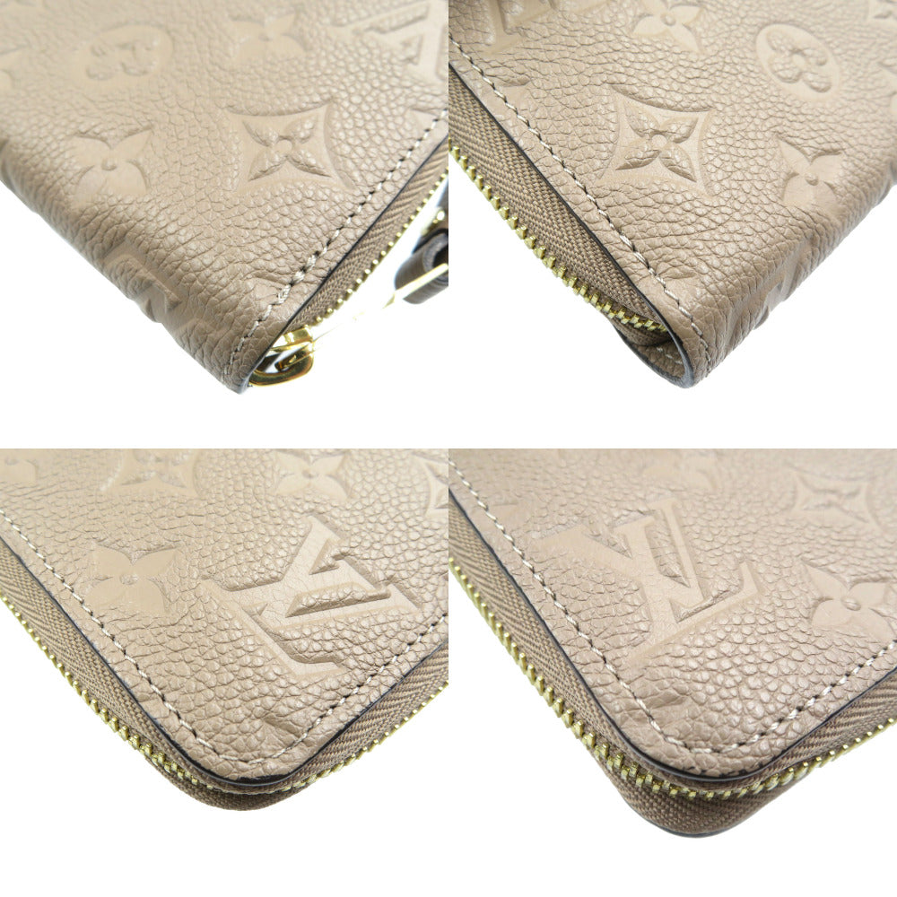 LOUIS VUITTON Long Wallet Purse M69034 Monogram Ann Platt gray Ann Platt Zippy wallet Women Used Authentic