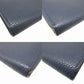 LOUIS VUITTON Long Wallet Purse M68582 leather Blue Marine L-shaped fastener Portefeuille comet unisex(Unisex) Used Authentic
