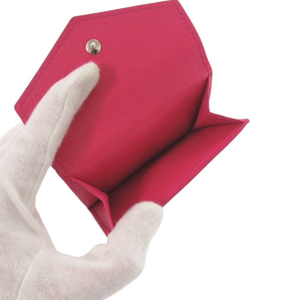 LOUIS VUITTON Tri-fold wallet M67860 leather pink Portefeuille Rock Mini Women Used Authentic