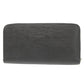 LOUIS VUITTON Long Wallet Purse M61857 Epi Leather Noir Zip Around Epi Zippy wallet Women(Unisex) Used Authentic