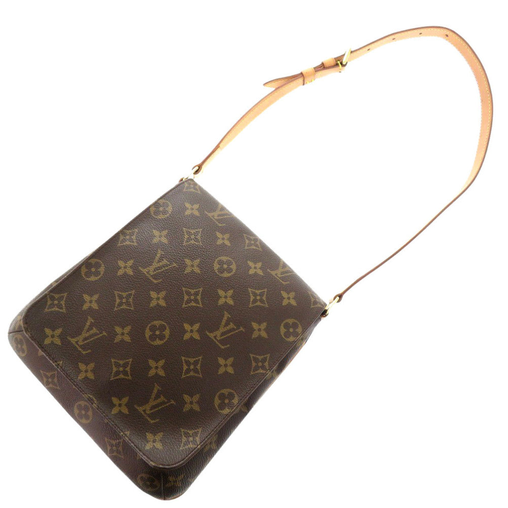 LOUIS VUITTON Shoulder Bag M51257 Monogram canvas Brown Monogram Musette Salsa short strap Women Used Authentic