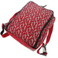 Christian Louboutin Backpack Calfskin Red HOP'N ZIP Graphic Print Backpack Women Used Authentic