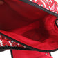 Christian Louboutin Backpack Calfskin Red HOP'N ZIP Graphic Print Backpack Women Used Authentic