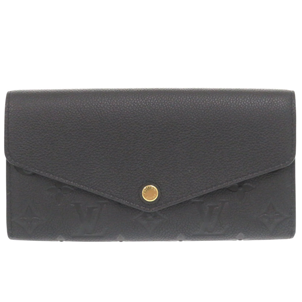 LOUIS VUITTON Long Wallet Purse M61182 Monogram Ann Platt black Monogram Ann Platt Portefeuille Sarah Women Used Authentic