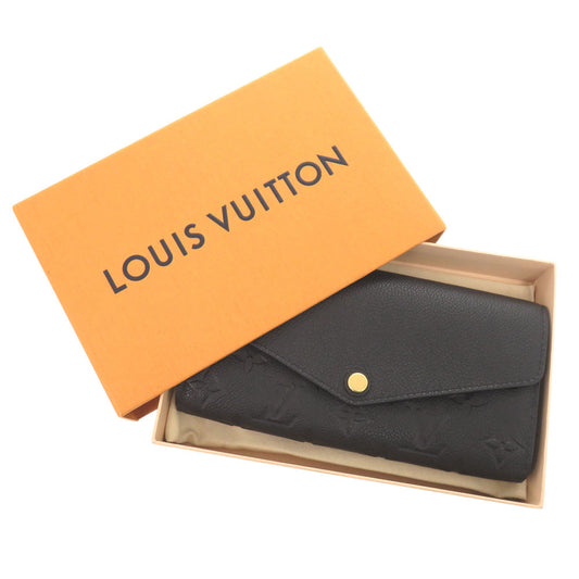 LOUIS VUITTON Long Wallet Purse M61182 Monogram Ann Platt black Monogram Ann Platt Portefeuille Sarah Women Used Authentic