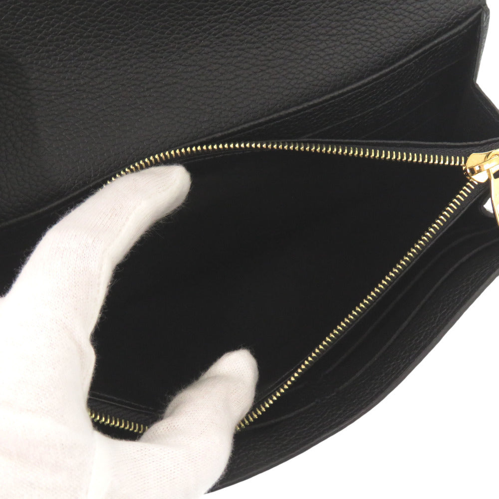 LOUIS VUITTON Long Wallet Purse M61182 Monogram Ann Platt black Monogram Ann Platt Portefeuille Sarah Women Used Authentic