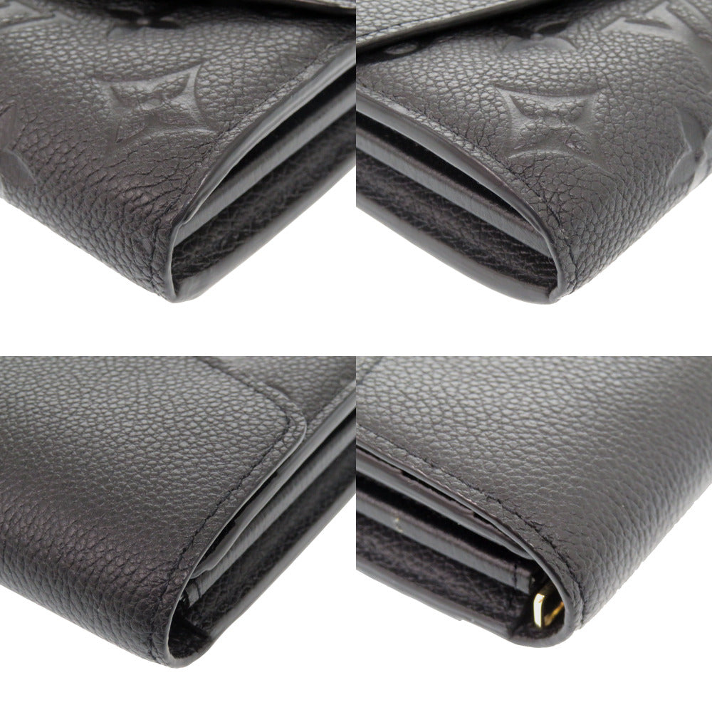 LOUIS VUITTON Long Wallet Purse M61182 Monogram Ann Platt black Monogram Ann Platt Portefeuille Sarah Women Used Authentic