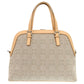 BURBERRY Handbag Canvas, Leather beige Women Used Authentic