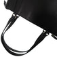 BURBERRY Handbag leather black Nova Check Women Used Authentic