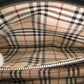 BURBERRY Handbag leather black Nova Check Women Used Authentic
