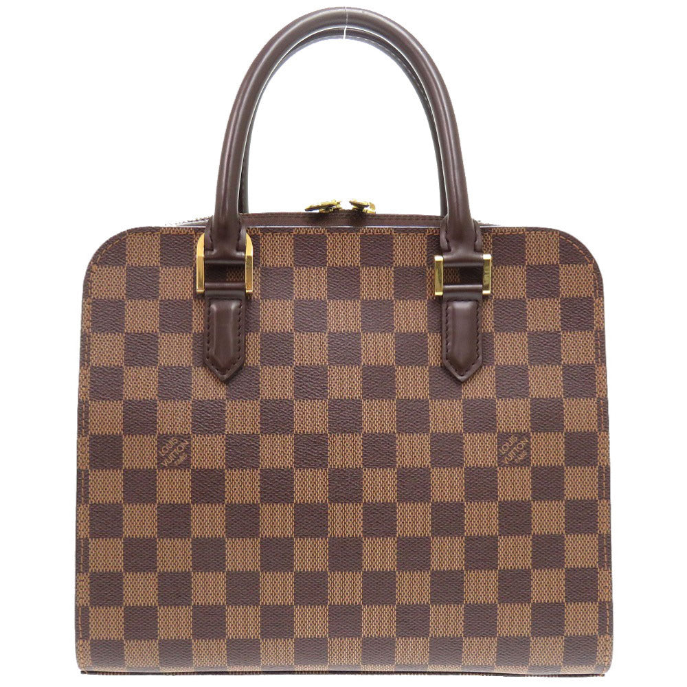 LOUIS VUITTON Handbag N51155 Damier canvas Brown Damier Triana Women Used Authentic