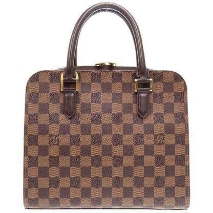 LOUIS VUITTON Handbag N51155 Damier canvas Brown Damier Triana Women Used Authentic