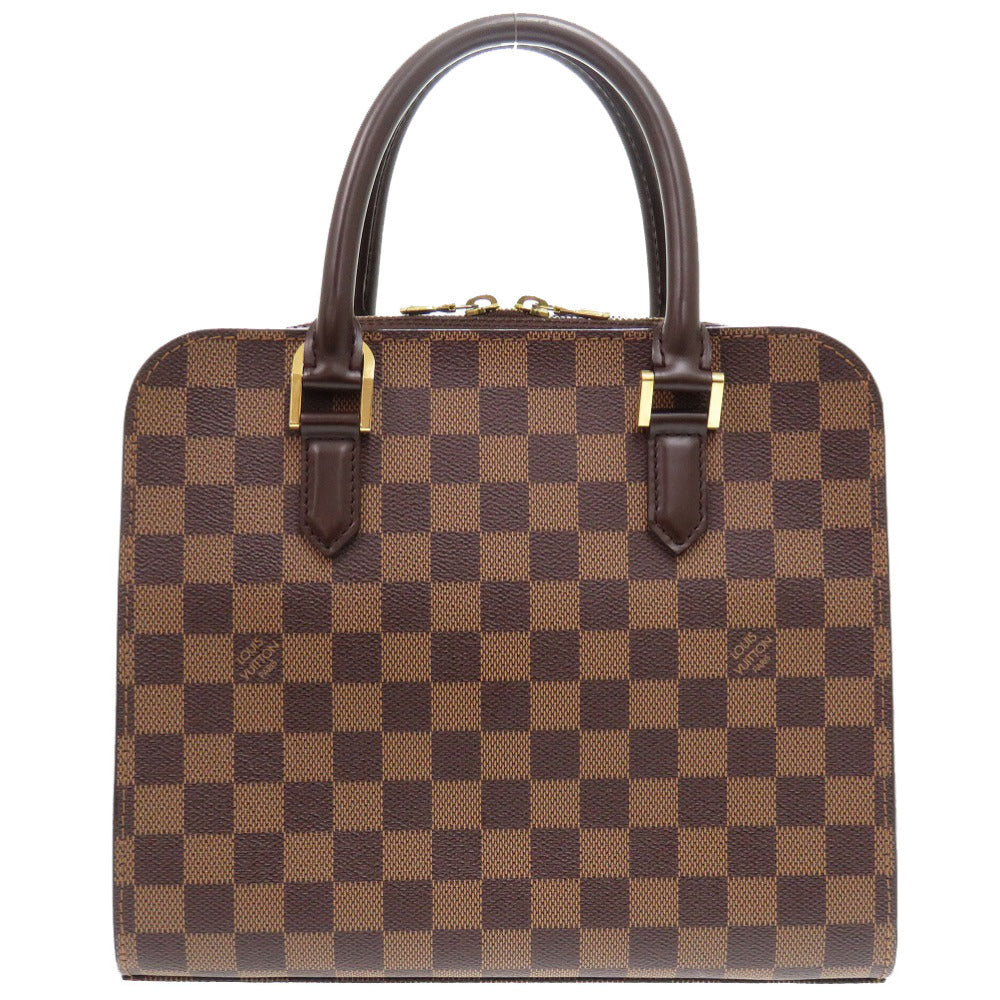 LOUIS VUITTON Handbag N51155 Damier canvas Brown Damier Triana Women Used Authentic