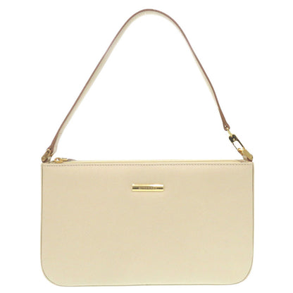 BURBERRY Shoulder Bag leather Ivory One Shoulder Bag Nova Check Women Used Authentic