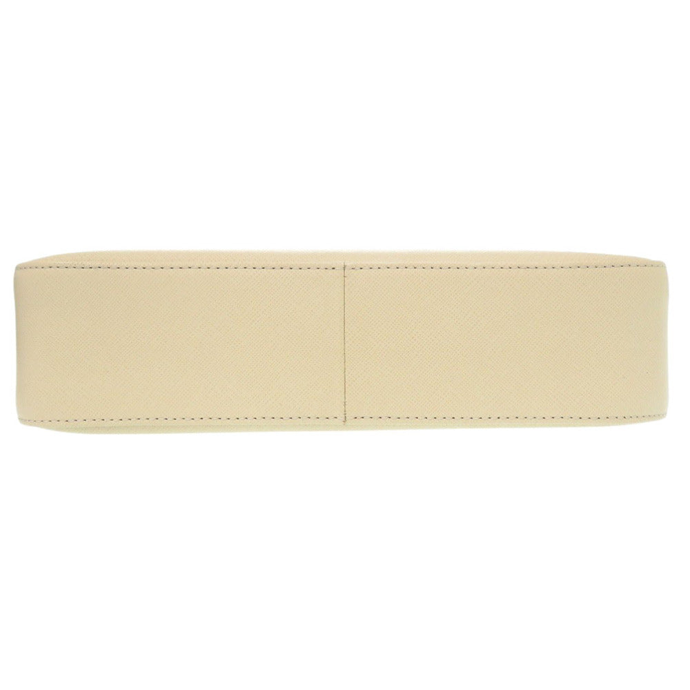 BURBERRY Shoulder Bag leather Ivory One Shoulder Bag Nova Check Women Used Authentic